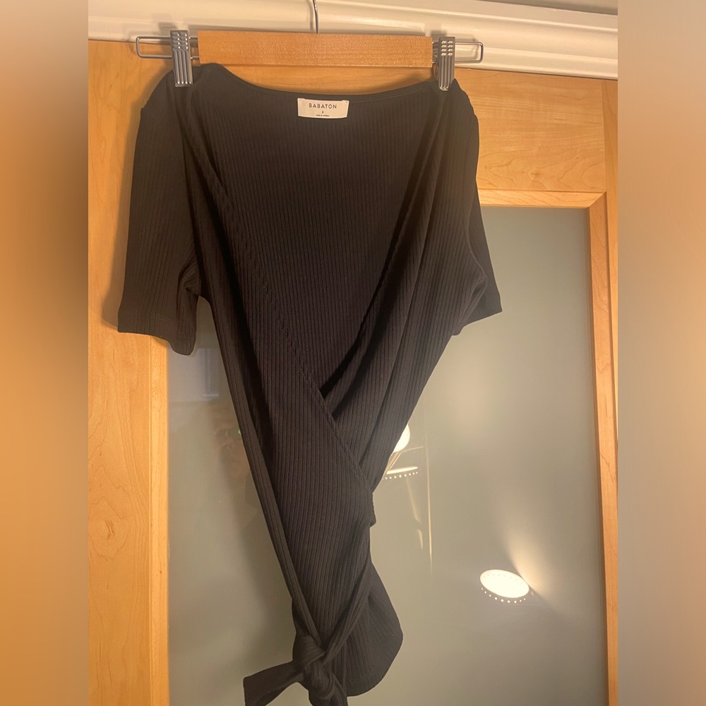 Elegant wrap top from Babaton/ Aritizia Perfect condition.